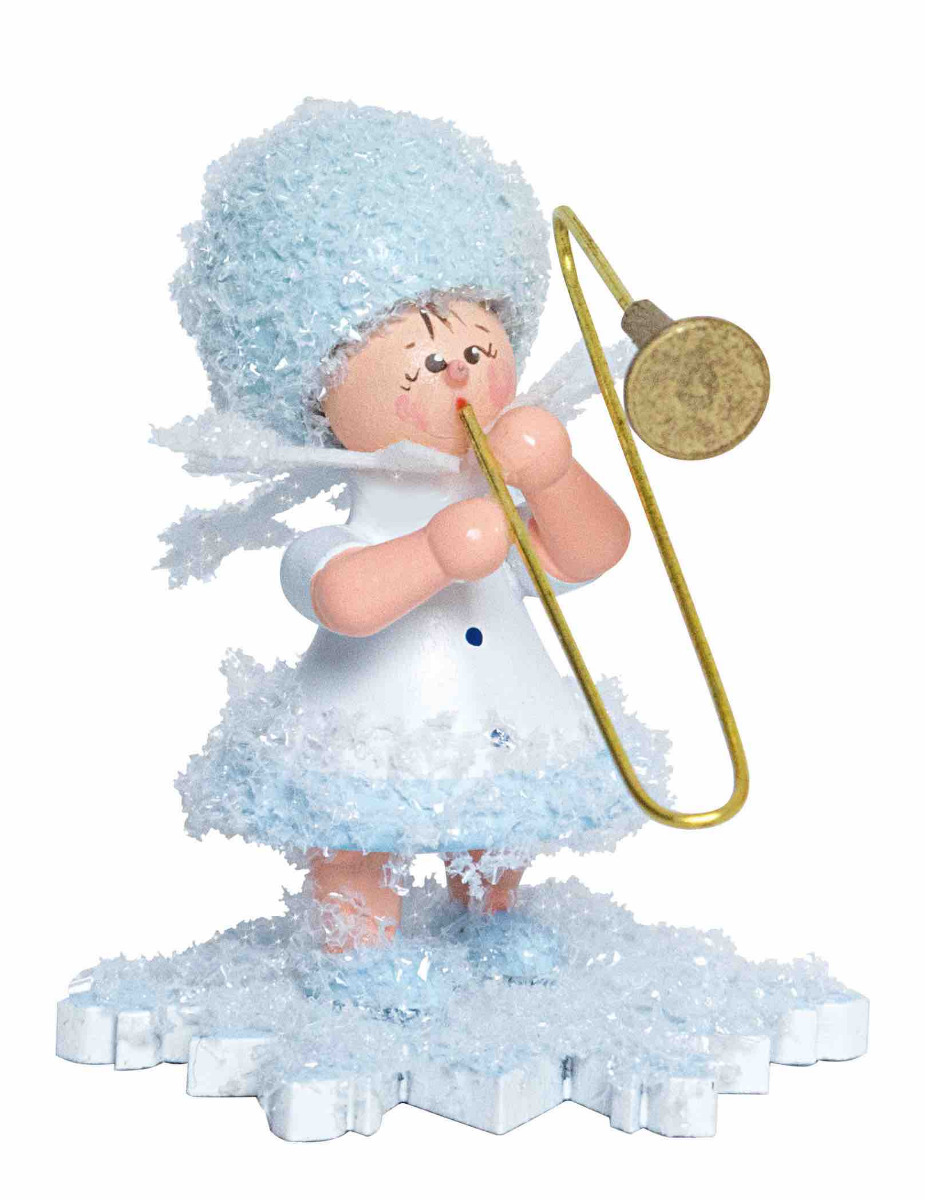 Schneeflöckchen mit Posaune