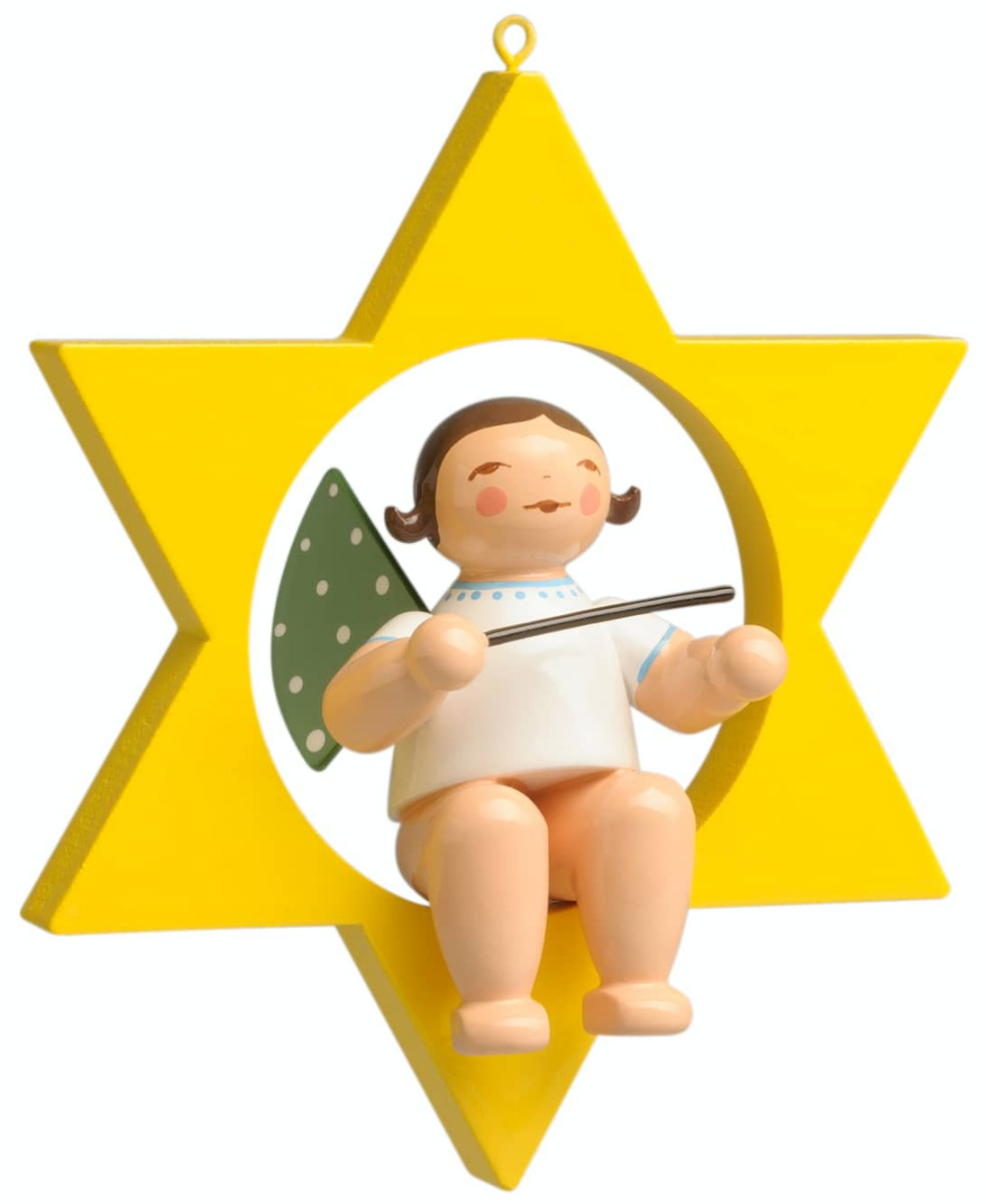 Engel mit Taktstock im Stern