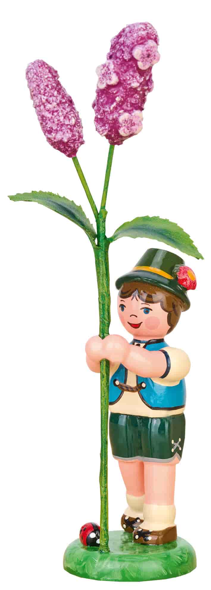 Hubrig - Blumenkinder - Blumenjunge mit Flieder - lila