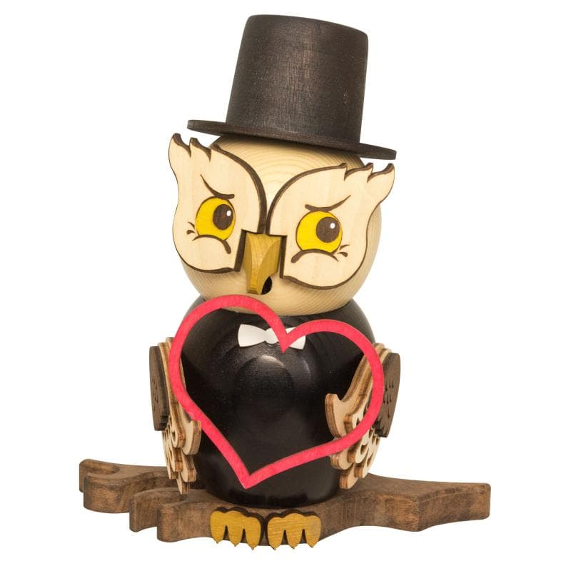 Rauchfigur Eule Bräutigam