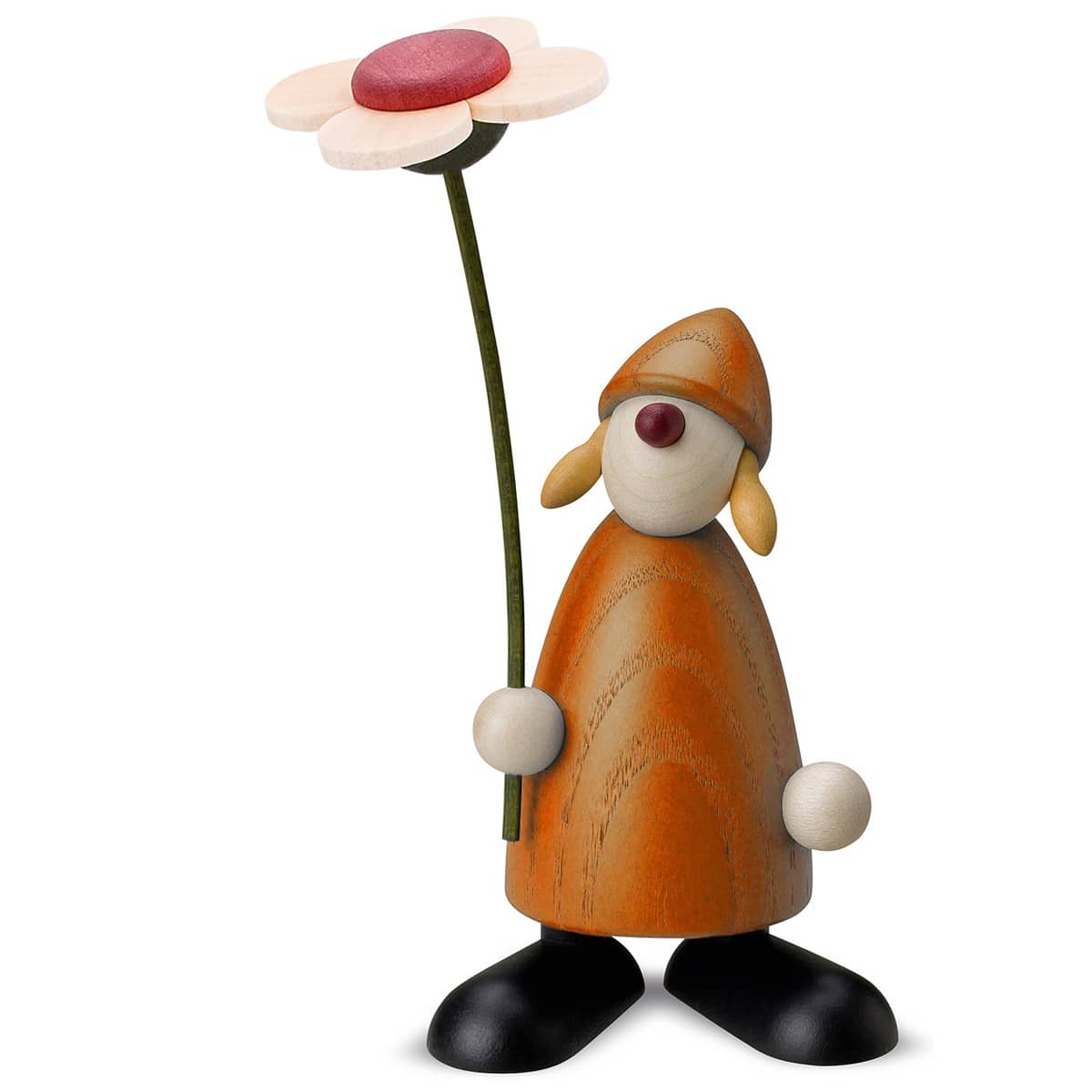 Susi mit Blume stehend gelb