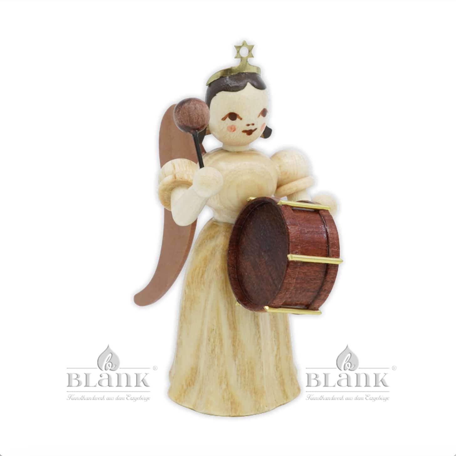 Blank - Faltenlangrockengel mit Pauke