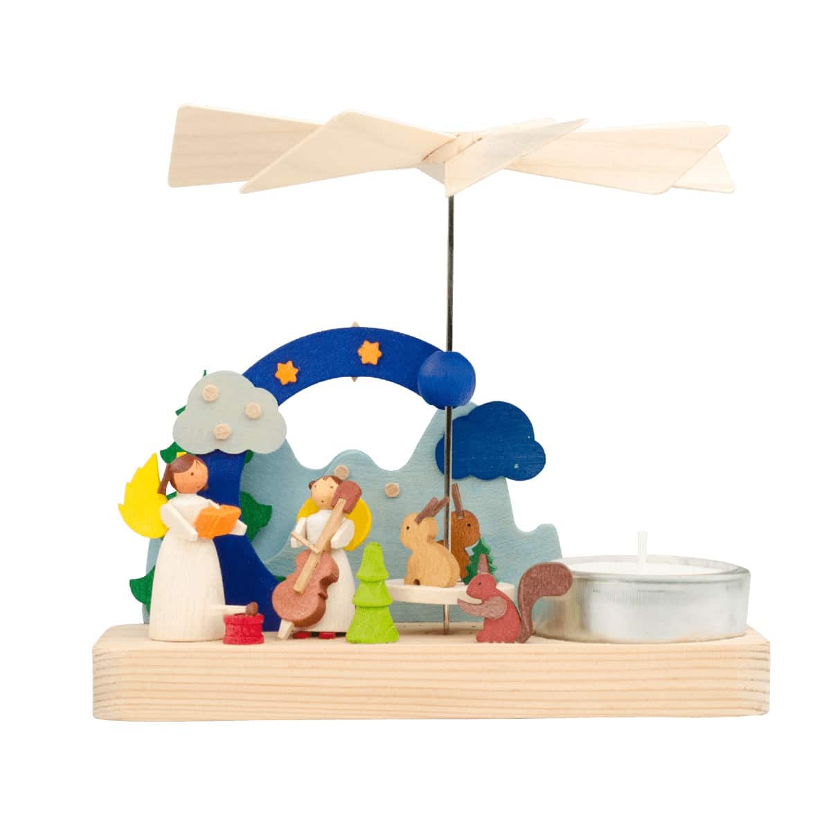 Teelichtpyramide Engel