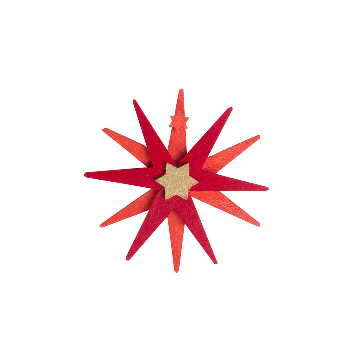 Weihnachtsstern rot als Baumschmuck