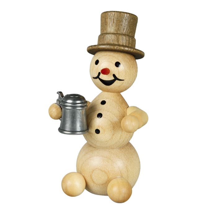 Schneemann mit Krug