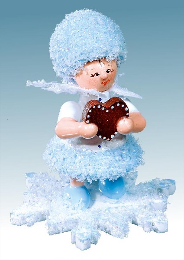 Schneeflöckchen mit Lebkuchenherz