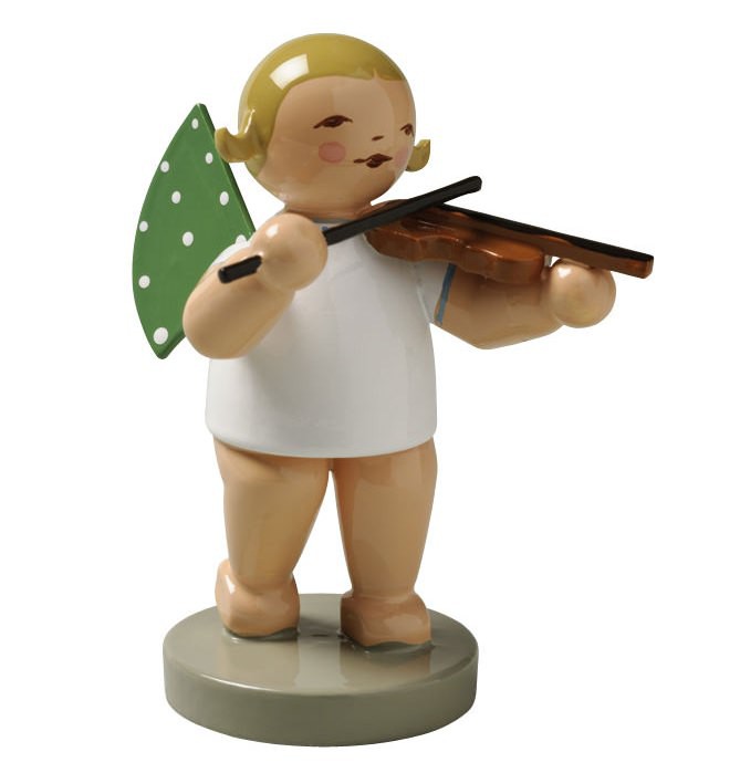 Engel mit Geige - blondes Haar