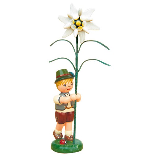 Hubrig - Blumenjunge mit Edelweiß