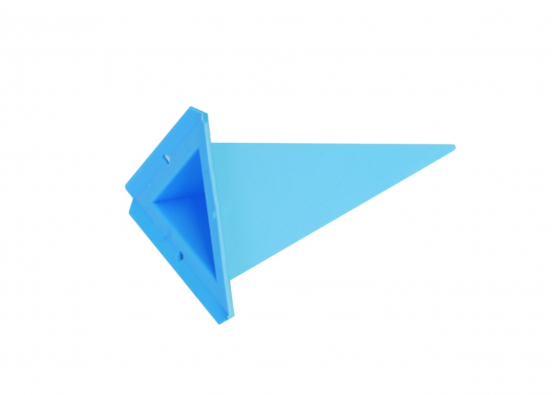 Ersatz-Zacke dreieckig für Herrnhuter Sterne aus Kunststoff 40 cm (A4) blau