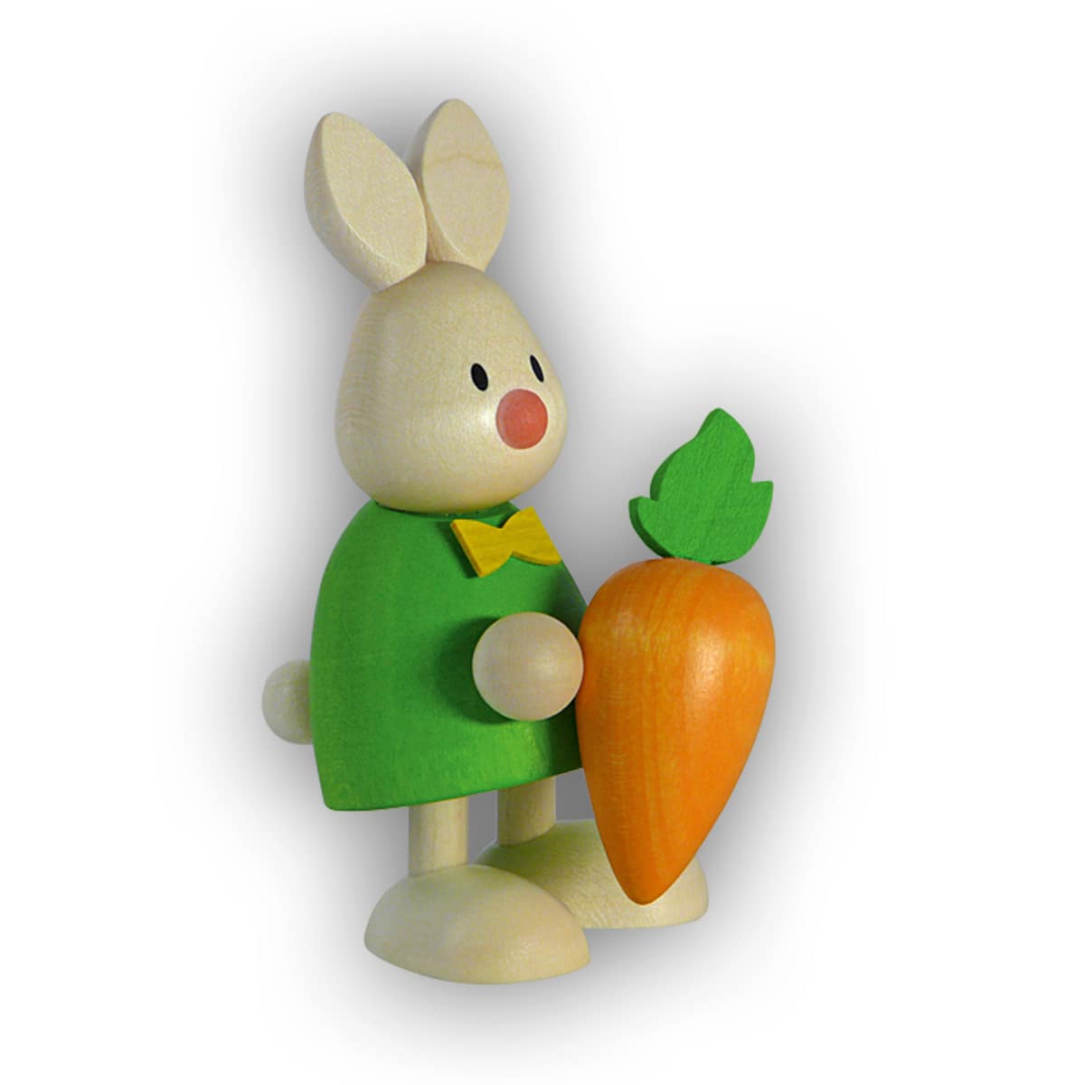 Kaninchen Max mit großer Möhre