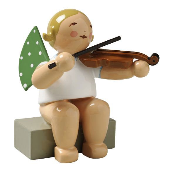 Engel mit Bratsche sitzend