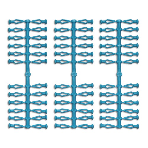 72 Stück Ersatzklammern für Herrnhuter Sterne aus Kunststoff (A4 und A7) in blau