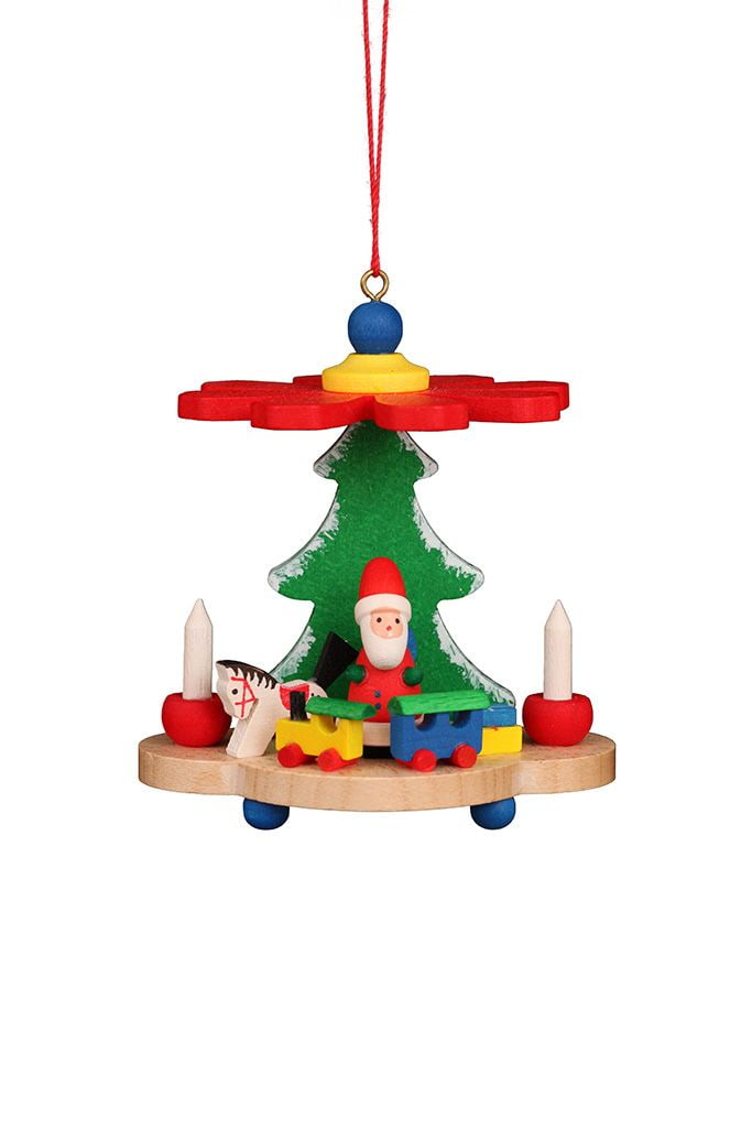 Baumbehang Pyramide mit Weihnachtsmann