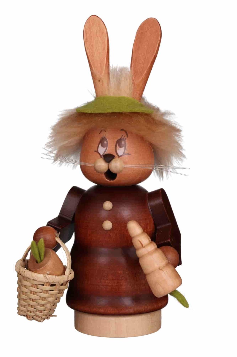 Räucherfigur Miniwichtel Häsin mit Karotte