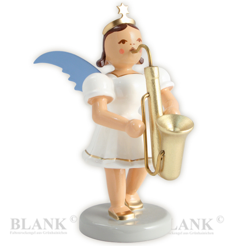 Blank - Kurzrockengel farbig mit Saxophon