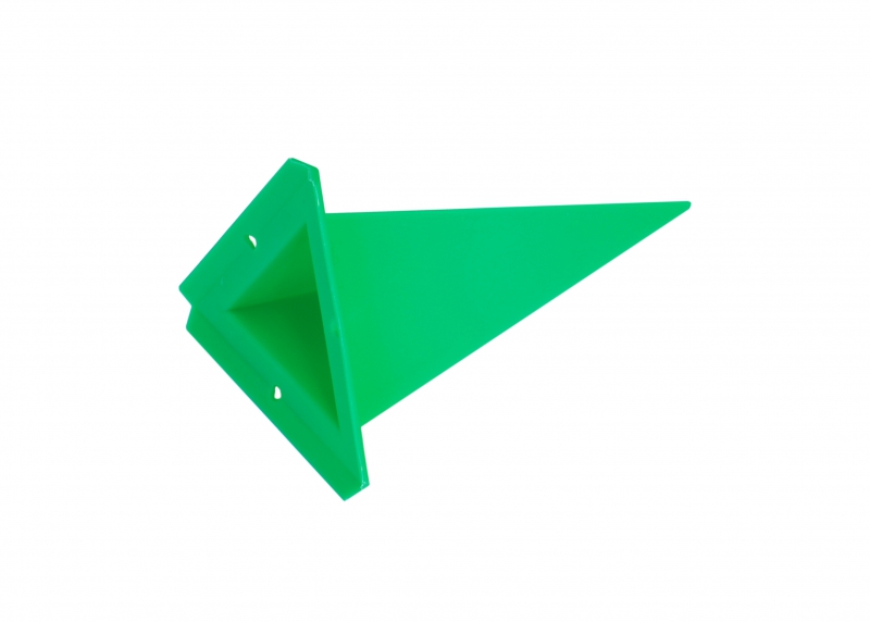 Ersatz-Zacke dreieckig für Herrnhuter Sterne aus Kunststoff 40 cm (A4) grün