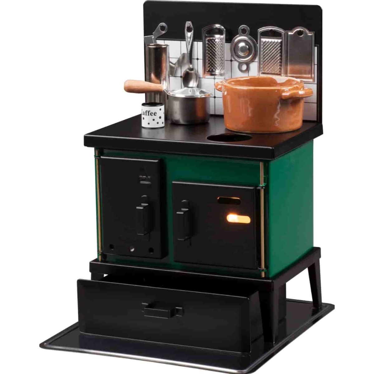 Küchenherd "Der Attraktive" weiß/silber