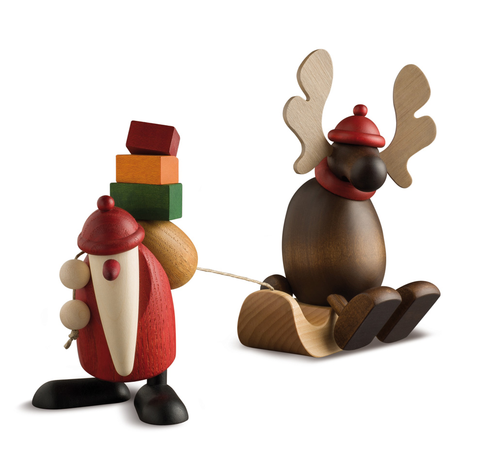 Weihnachtsmann mit Faultier