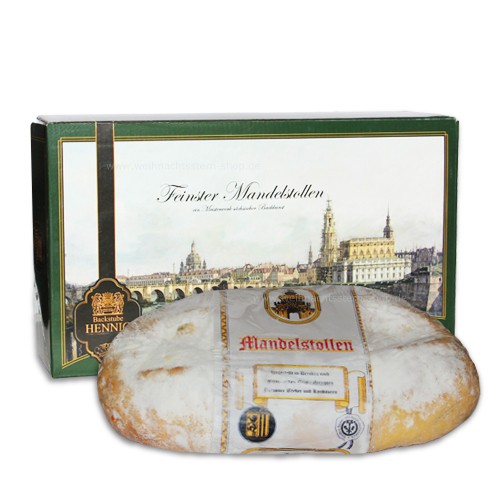 Mandelstollen 1,0 kg im Stollenkarton