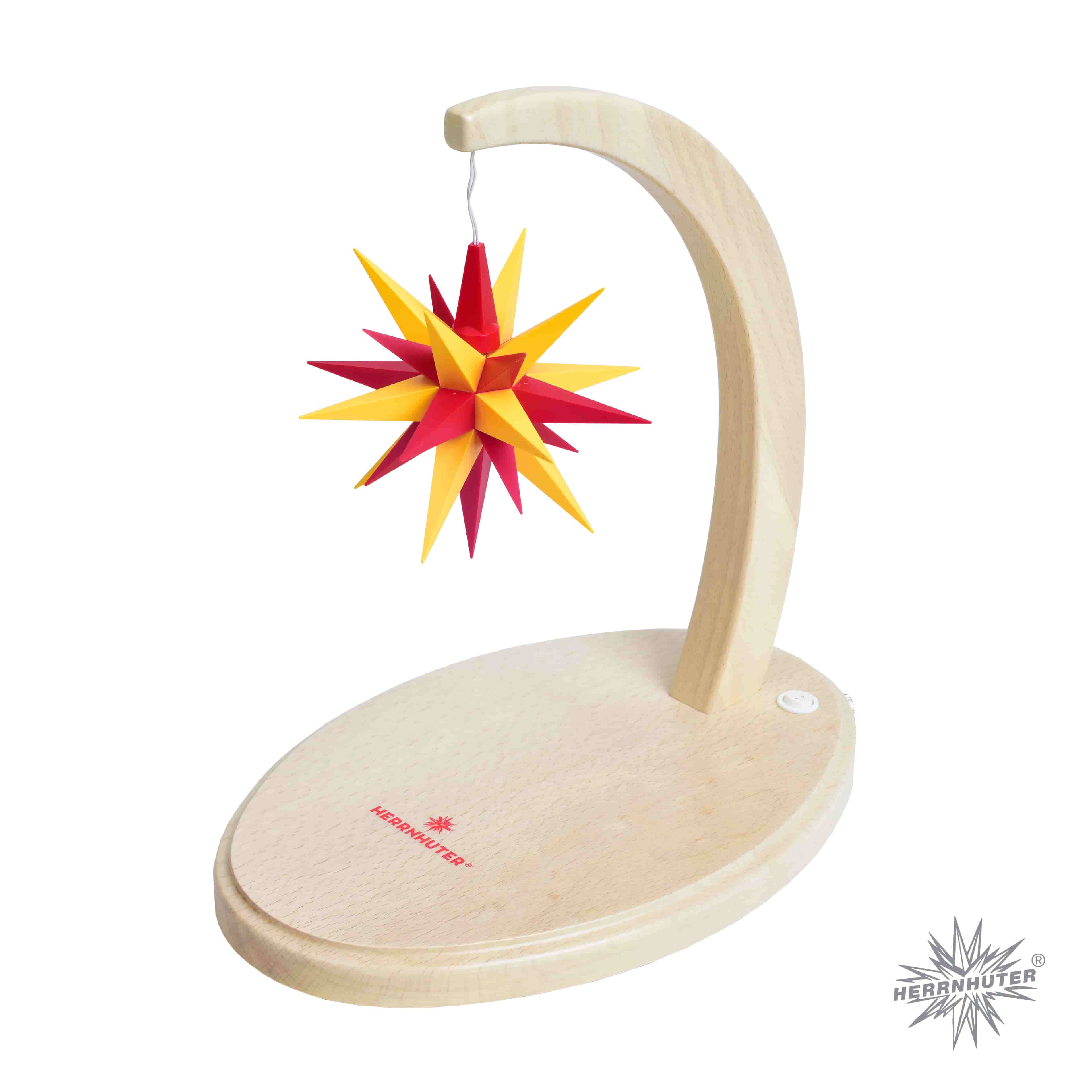 Original Herrnhuter Sternenbogen natur - A1e gelb/rot