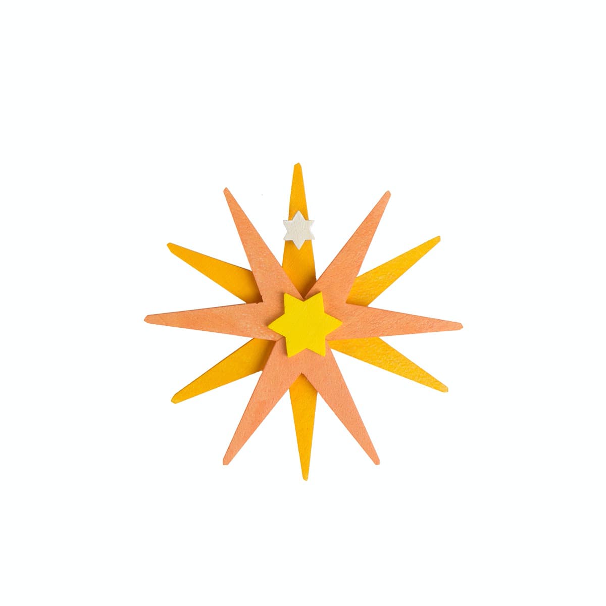Weihnachtsstern orange als Baumschmuck