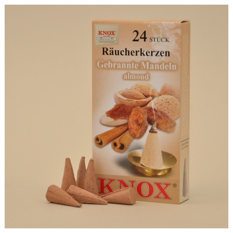 KNOX Räucherkerzen Gebrannte Mandeln 24 St. / Pkg.