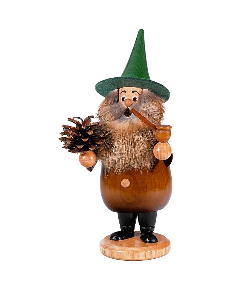 Räuchermann Wurzelzwerg Zapfenmann braun