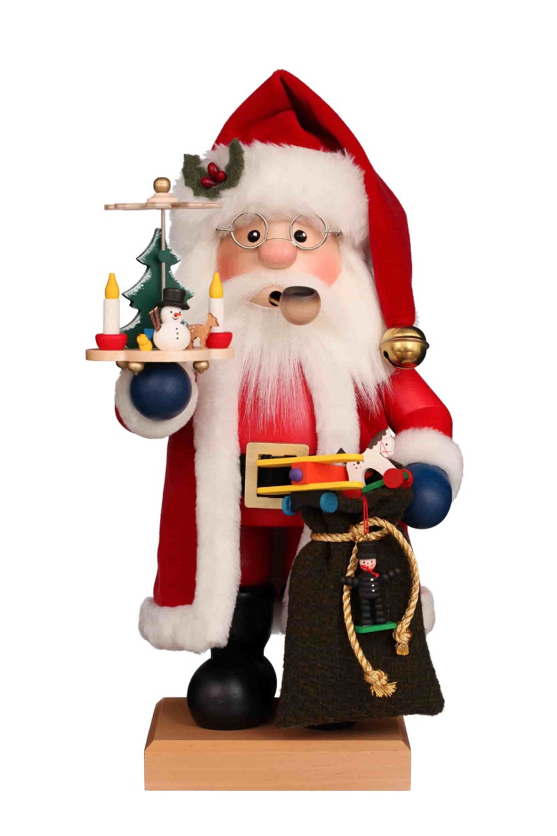 Räuchermann Weihnachtsmann rot