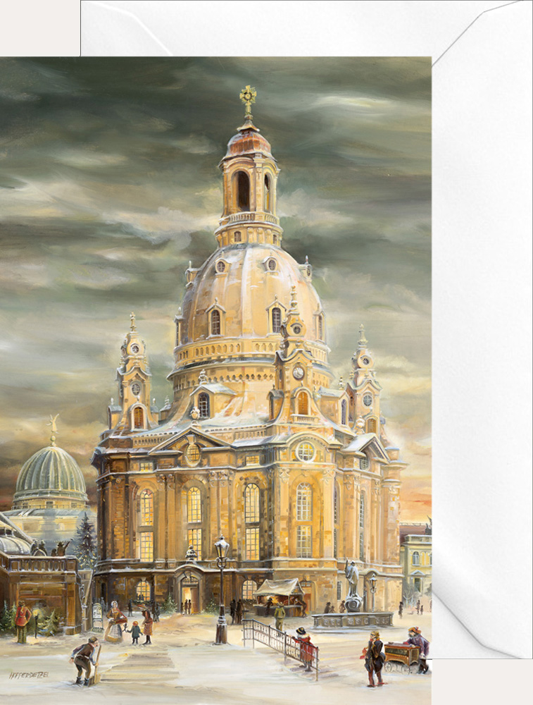 Klappkarte - Dresdner Frauenkirche neu