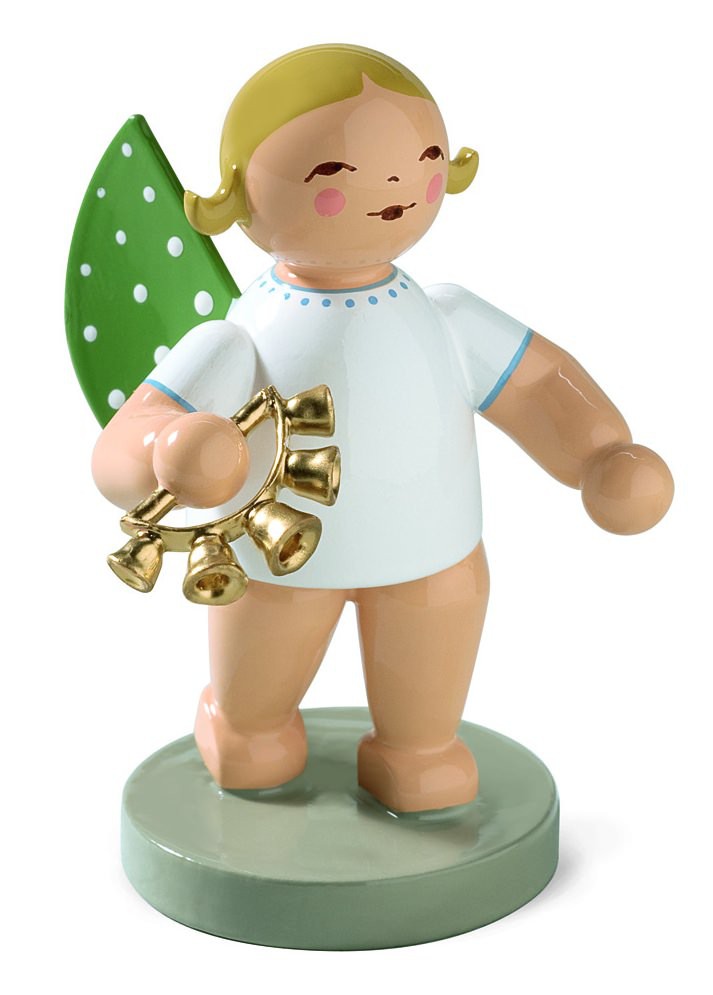 Engel mit Glockenkranz