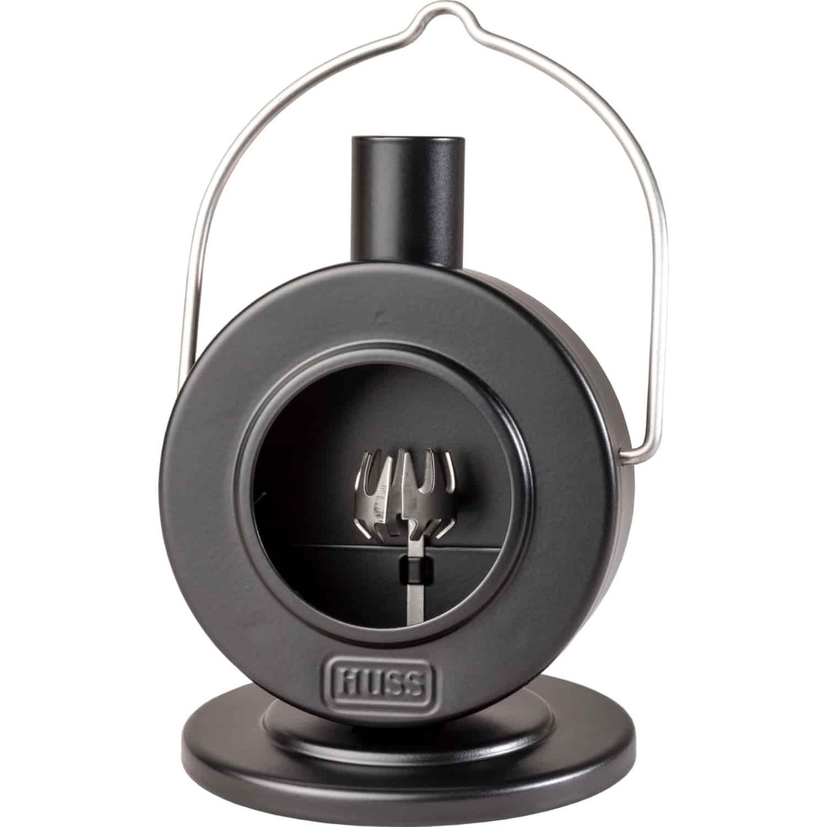 Scheibenofen "Der Flache" schwarz