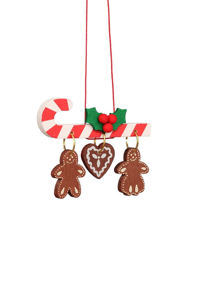 Baumbehang Zuckerstange mit Lebkuchen
