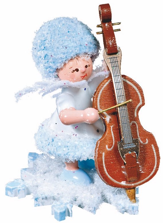 Schneeflöckchen mit Kontrabass
