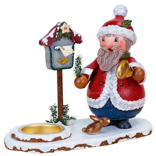 Hubrig - Räuchermann Weihnachtsmann mit Teelicht