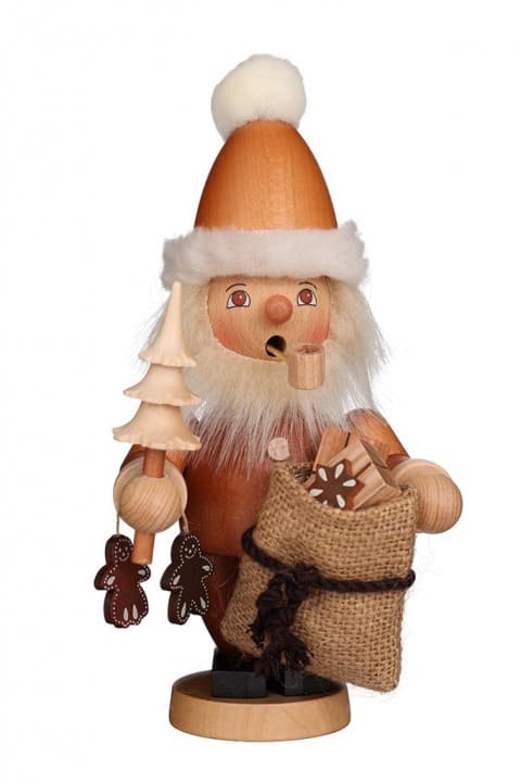 Räuchermann Weihnachtsmann natur - Auslaufartikel