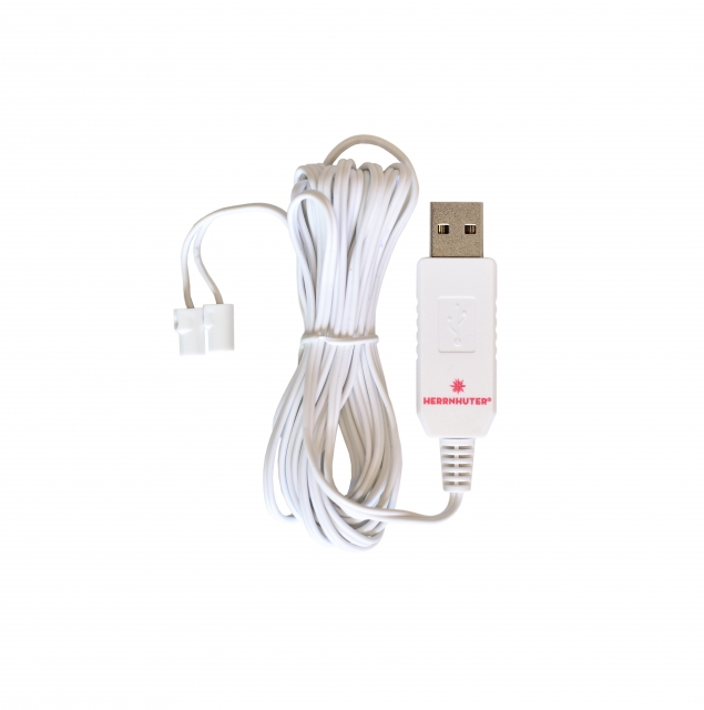 USB-Adapter für Beleuchtung von Original Herrnhuter Sternen (ø 8 und 13 cm) für innen