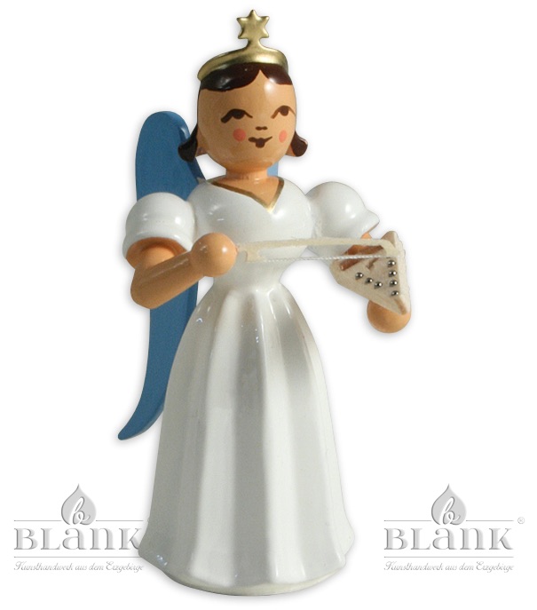 Blank - Faltenlangrockengel farbig mit Psalter