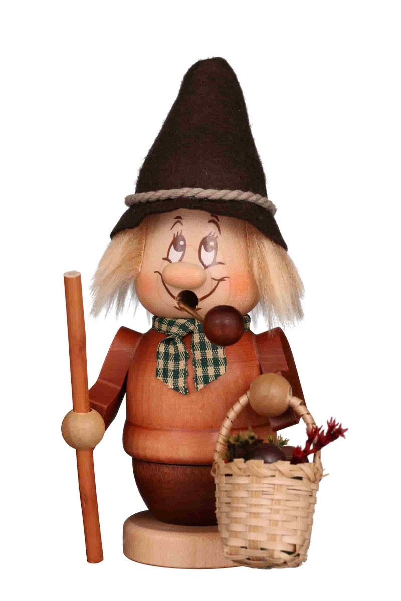 Räuchermann Miniwichtel Pilzsammler