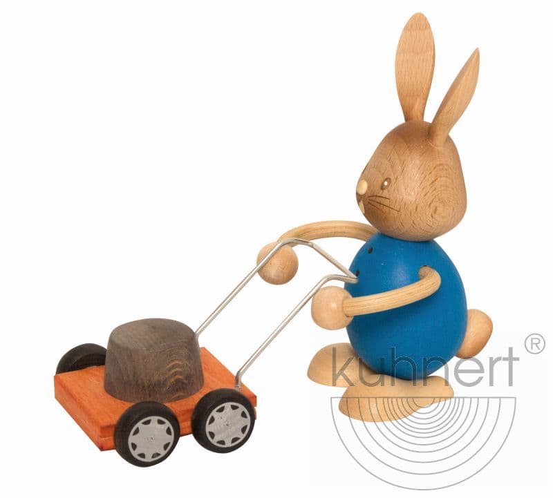 Stupsi Hase mit Rasenmäher - Auslaufartikel