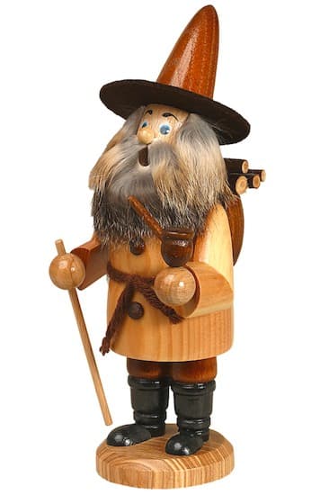 Räuchermann Wichtel Holzsammler natur