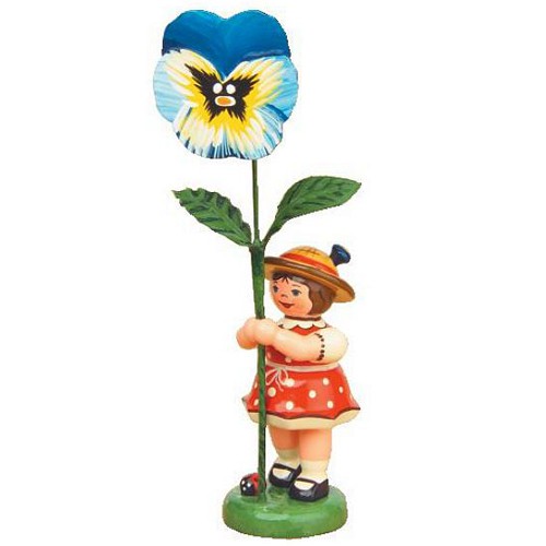 Hubrig - Blumenmädchen mit Stiefmütterchen - Auslaufmodell