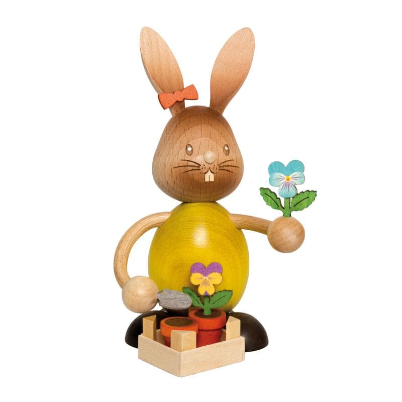 Stupsi Hase mit Stiefmütterchen