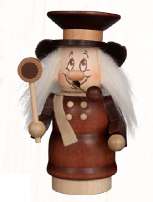Räuchermann Miniwichtel Schaffner - Auslaufartikel