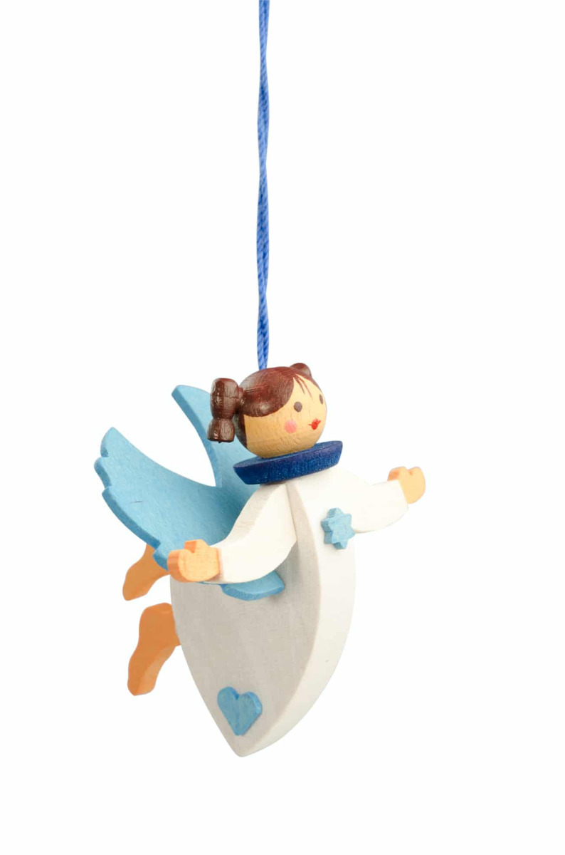 Schwebeengel blau als Baumschmuck