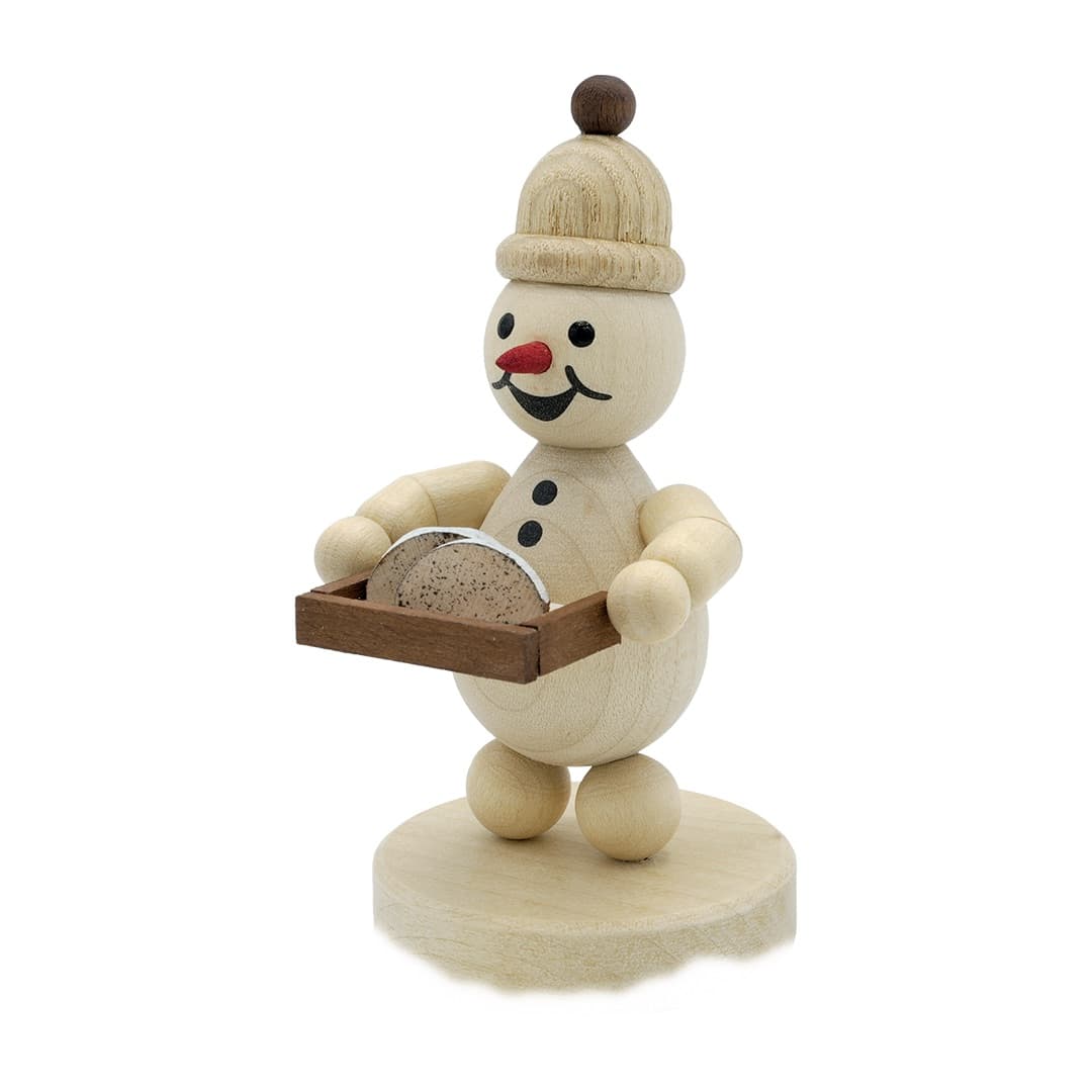 Schneemann Junior mit Christstollen