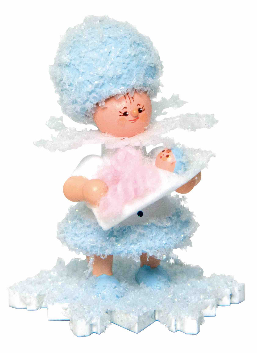 Schneeflöckchen mit Baby Mädchen