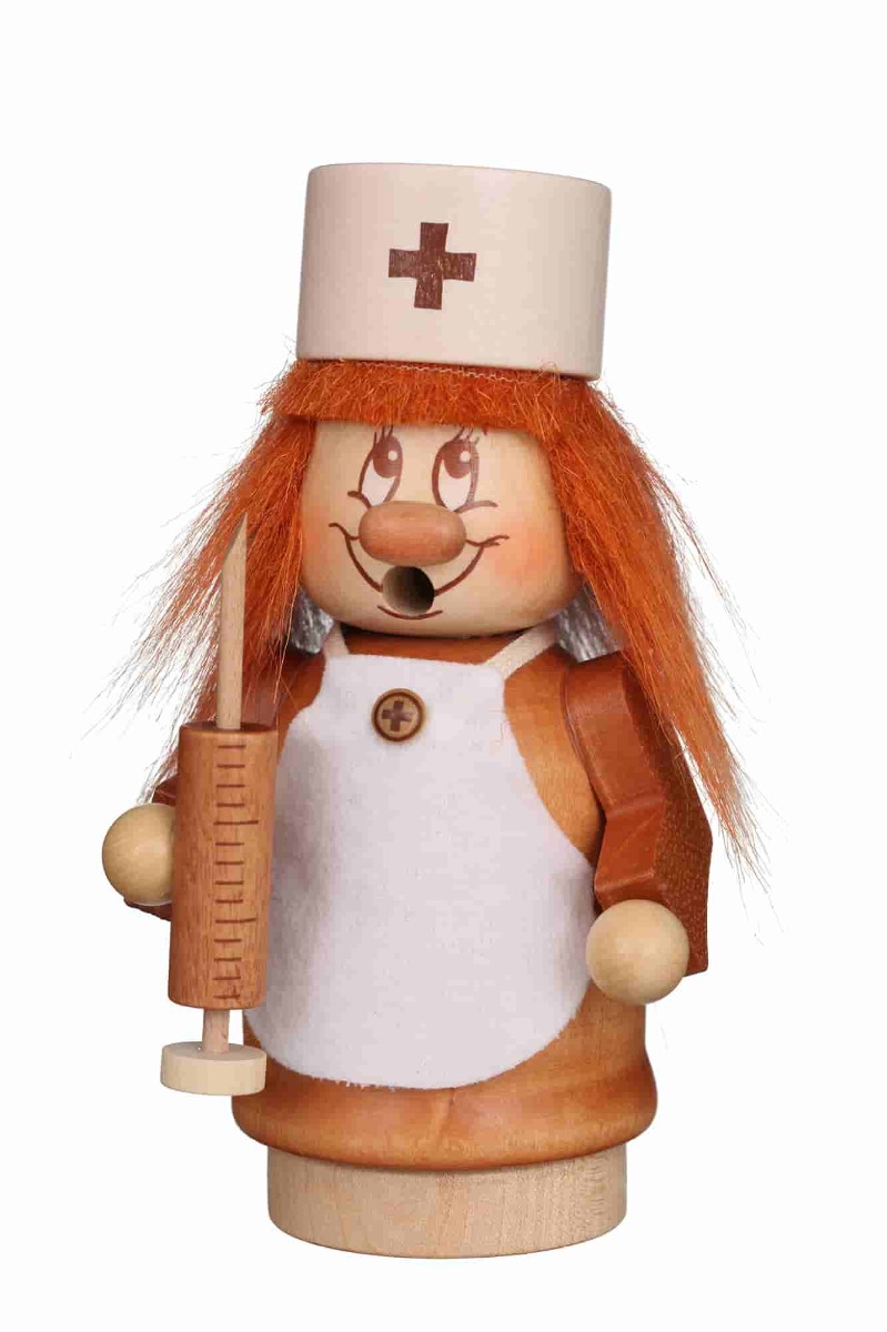 Räuchermann Miniwichtel Krankenschwester - Auslaufartikel