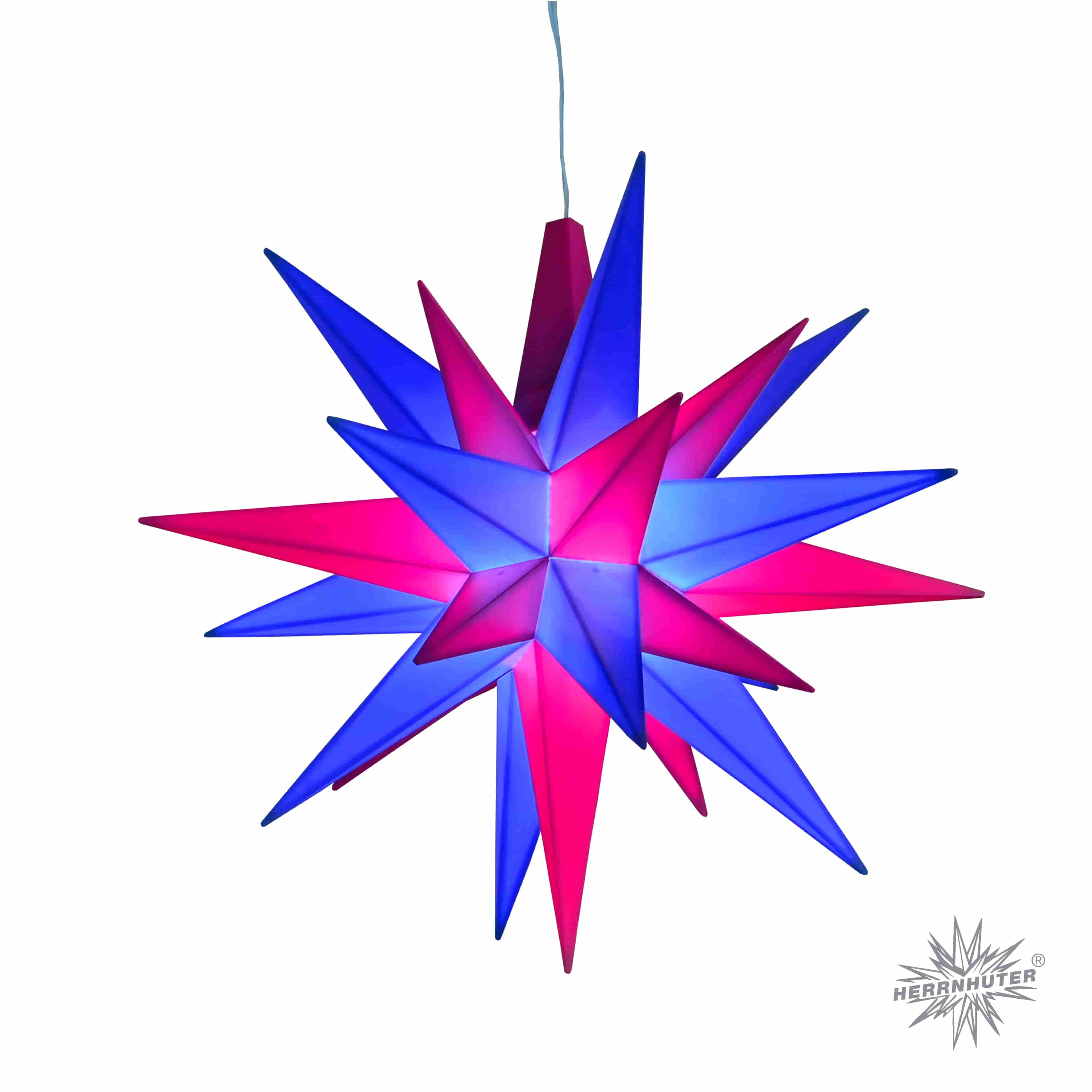 Original Herrnhuter Adventskalender dunkelblau/magenta
