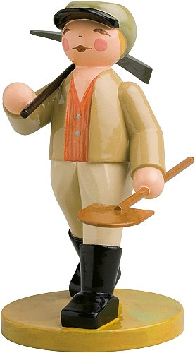 Handwerker - Bauarbeiter mit Hacke