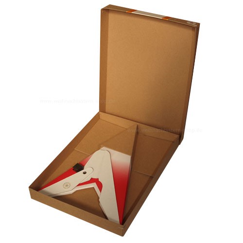 Erzgebirgischer Fensterstern No. 14 ø 43 cm rot-weiß